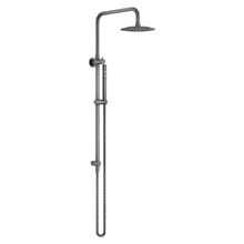 Elle 250mm 316 Stainless Steel Outdoor Twin Shower & Mixer Package